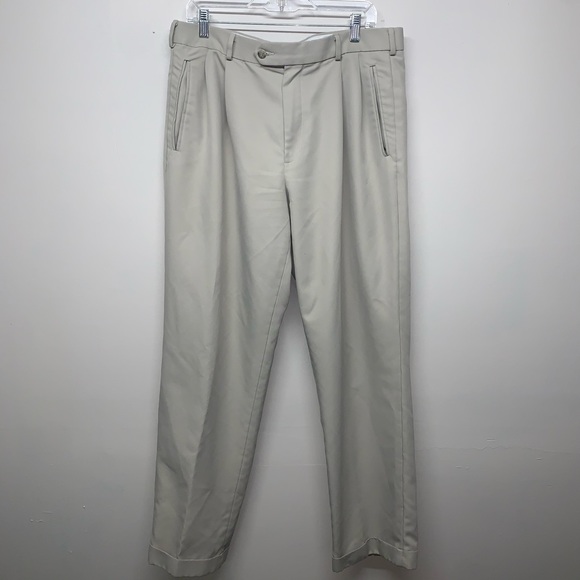 Dockers Pants Mens Comfort Khaki Pleated Pants Relaxed Fit 36w Poshmark